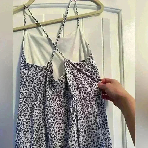 Altar’d State violet floral patterns on white Size small dress - Picture 3 of 6